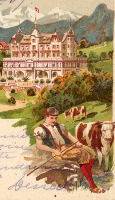 Cartoline postali: Gurten   BE   bei Bern      um 1901 – Usato da Brig venduto da Valcards54 1