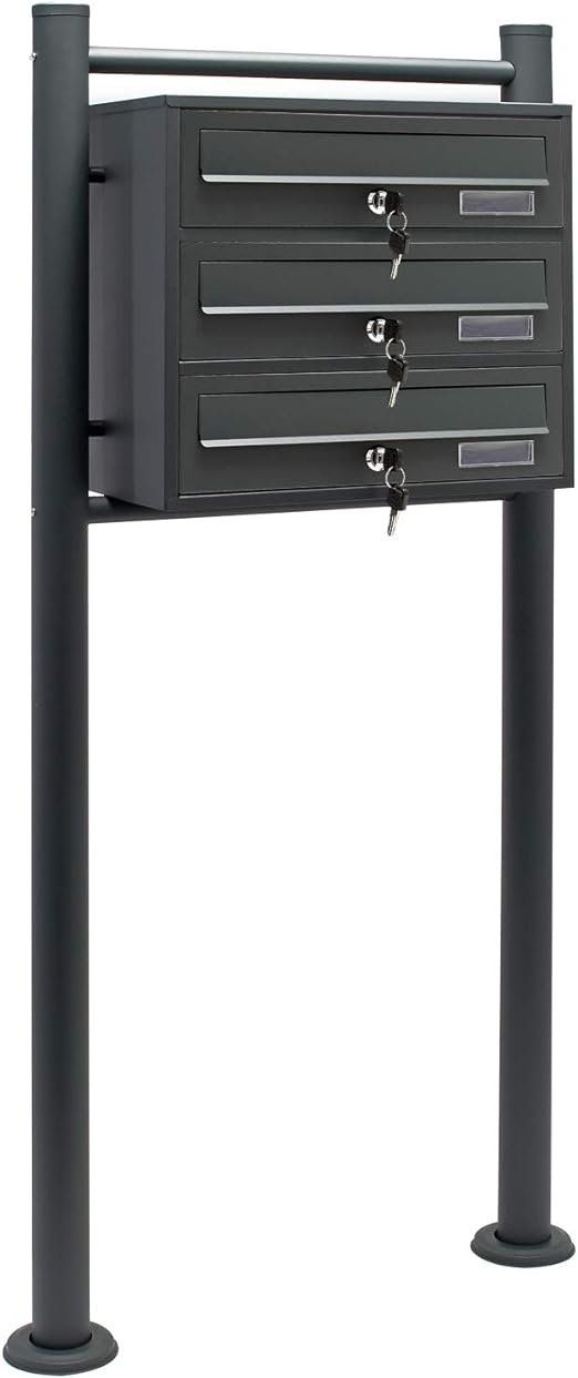 Altro per la casa: WilTec 3er Briefkastenanlage – Nuovo e nell'imballaggio originale da Andwil TG venduto da Vr-shopswiss