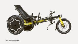 Hase Bike Trix mit Unterlenker, angepasst, Therapiedreirad