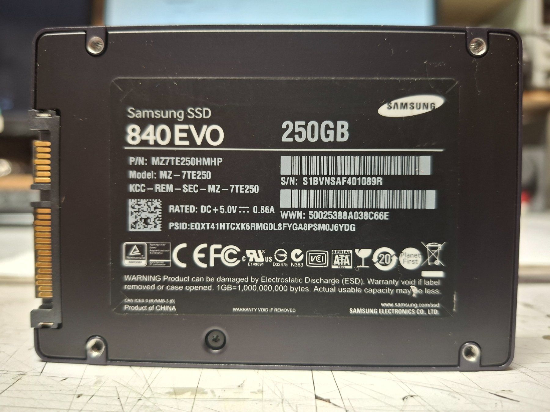 Samsung SSD 840 EVO 250Gb (Gebraucht) in St-Prex für CHF 41 – mit ...