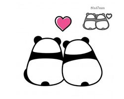 Neues Stanzschablonen Set   Pandas