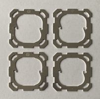 4 Stück Befestigungsplatten Gr.I, 77×77, Feller