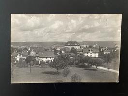 AK BL vermutlich Pratteln mit Lagerhaus (Privatfoto?)