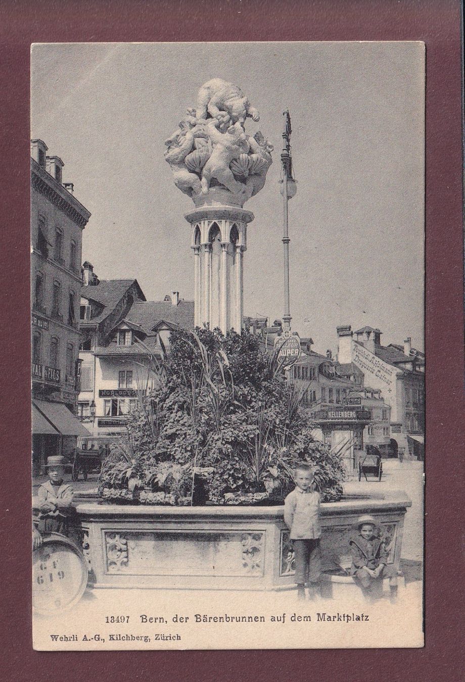 Cartoline postali: BERN - Bärenbrunnen - Kinder – Usato da Pully venduto da nicecards
