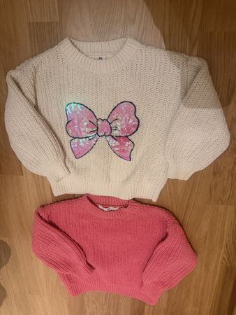 H&M Girl's Knitted Sweaters, Size 110 🎀