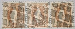 Stehende Helvetia 100B Kat. 420.- Zollstempel