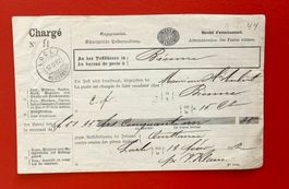 CHARGE MANDAT ENCAISSEMENT LOCLE NEUCHATEL BIENNE BIEL 1882
