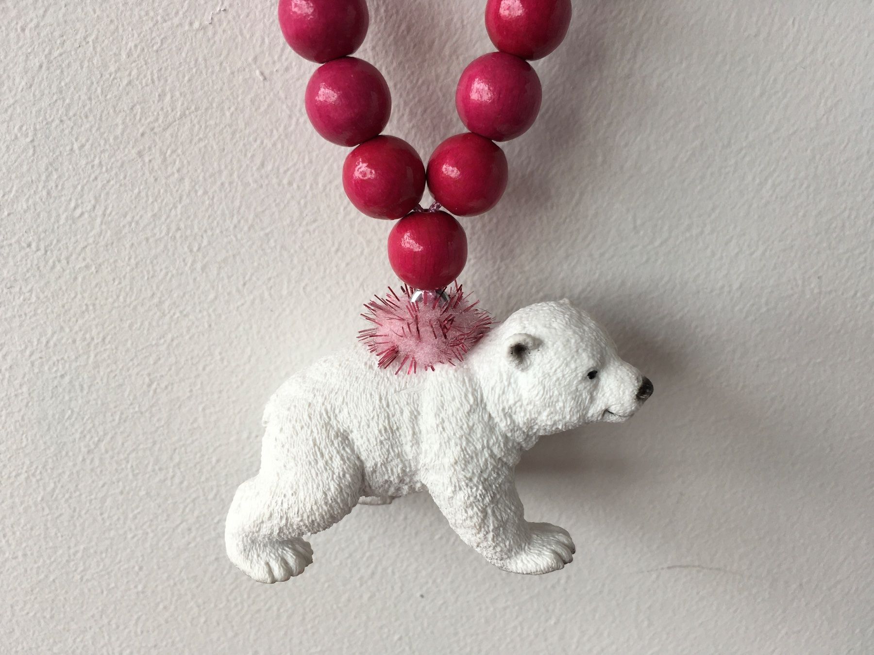 Catenine: SCHLEICH Kette Eisbär junges Fuchsia – Nuovo e nell'imballaggio originale da Zollikofen venduto da poppala 2