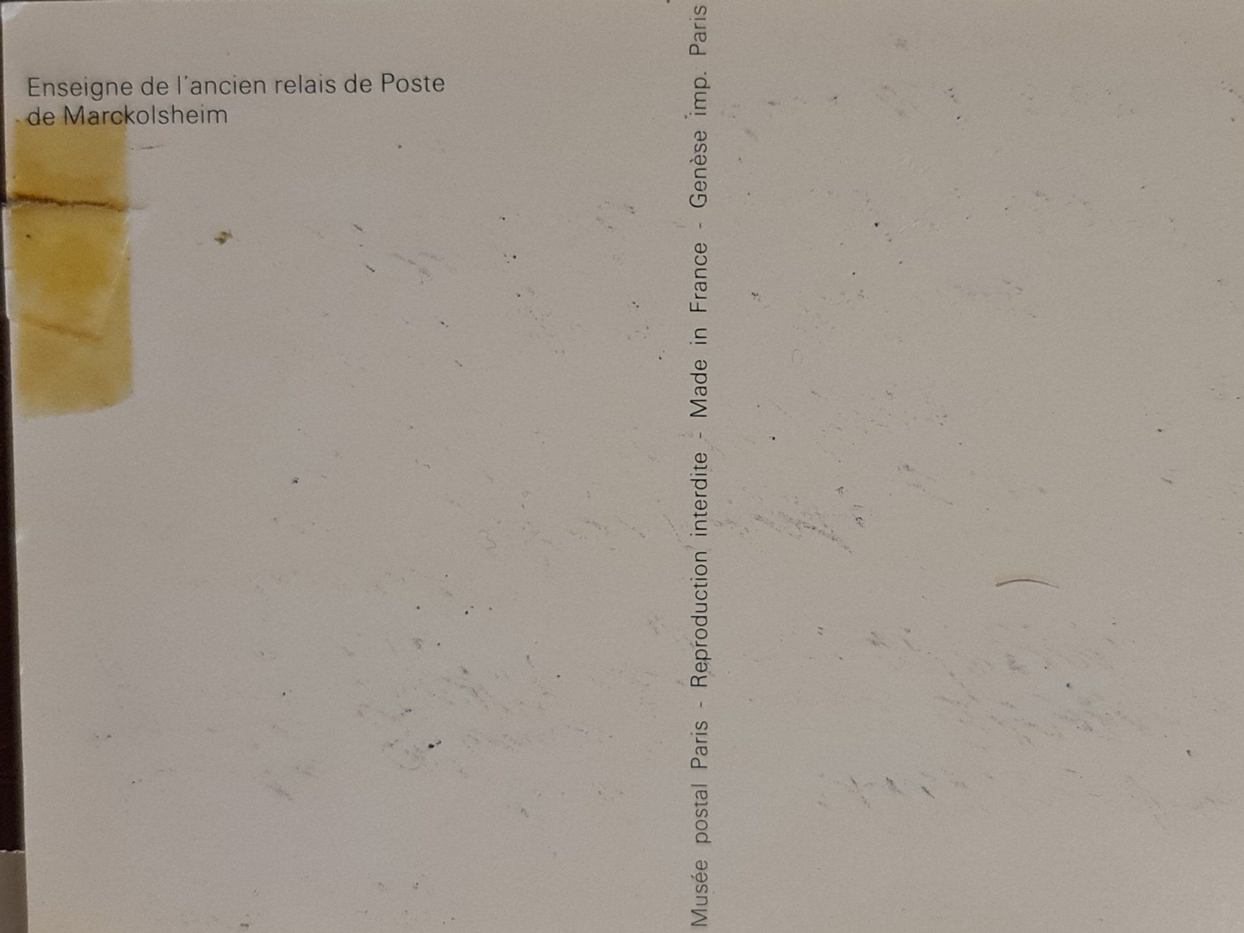 Ansichtskarten: Ansichtskarte schmiedeeisernes Reklameschild "à la Poste" – Gebraucht aus Dintikon von Vexi 1