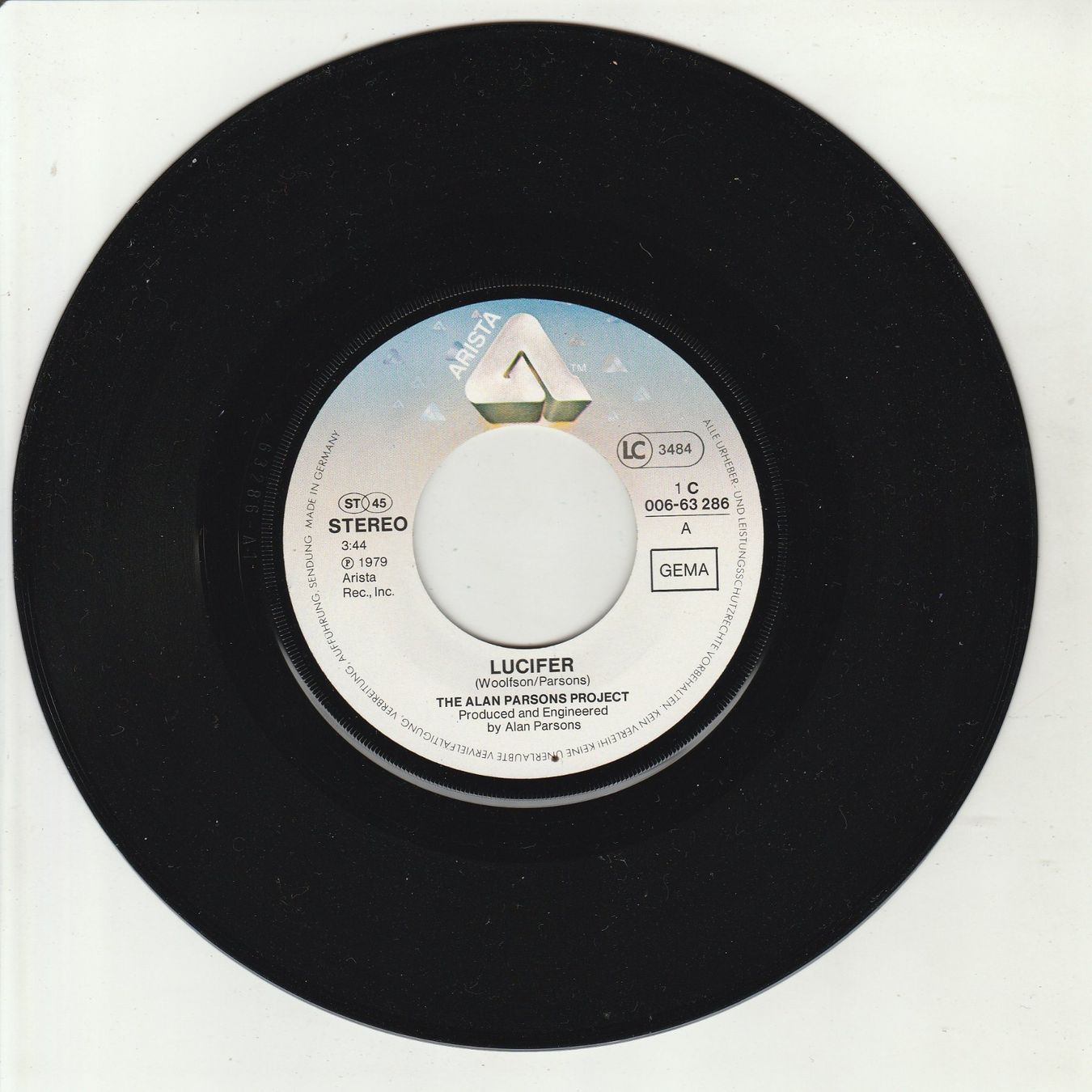 Schallplatten: The Alan Parsons Project - Lucifer 7" Vinyl 1979 – Gebraucht aus Tübach von JamesStone 2