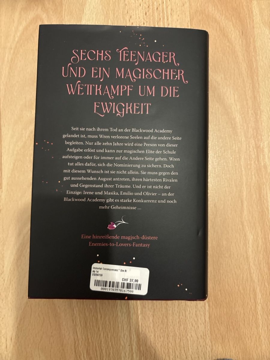 Bücher: Immortal Consequences – Neu (gemäss Beschreibung) aus Mels von joe_lin572 2