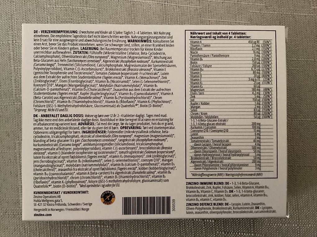 Zinzino Lebensmittel & Spezialitäten: Zinzino xTend – Neu und originalverpackt aus Matten b. Interl von trulletrampel-1 1