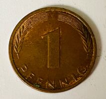 1 Pfennig 1974 Deutschland Münze guter Zustand VF-20!
