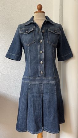 Robe en jean Sportmax (Max Mara), bleu foncé, taille 36