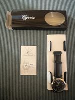 Armbanduhr Cypréa Quarz schwarz Lederband neuwertig