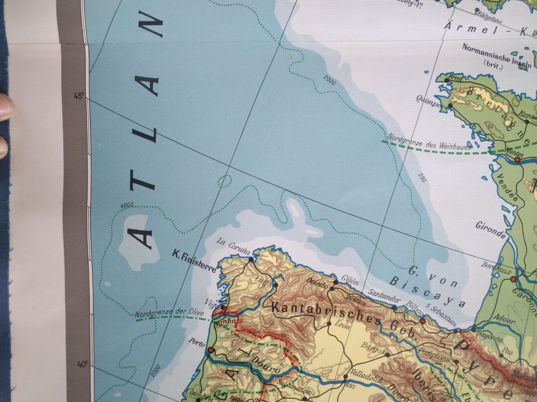 Landkarten & Atlanten: Rollkarte Europa topografisch – Gebraucht aus Bern von TimonBimon 1