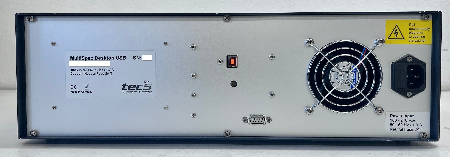 Tec5 MultiSpec CCD UV-VIS Detector Array Spectrometer System (Gebraucht ...