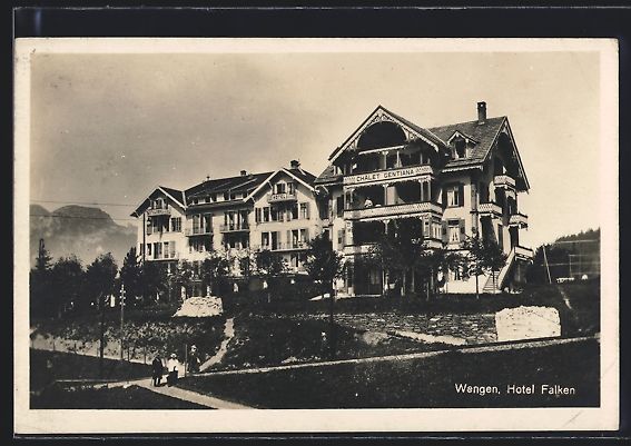 Cartoline postali: AK Wangen, Hotel Falken – Usato da Berlin venduto da bartko-reher