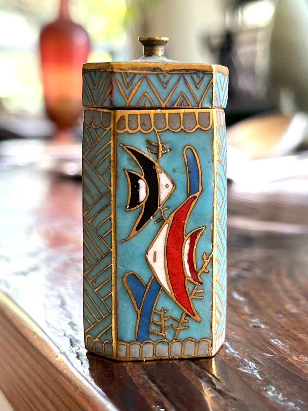 Tabacchi: Hübsche Schnupftabakdose im Cloisonne-Stil – Usato da Zürich venduto da Allrounders