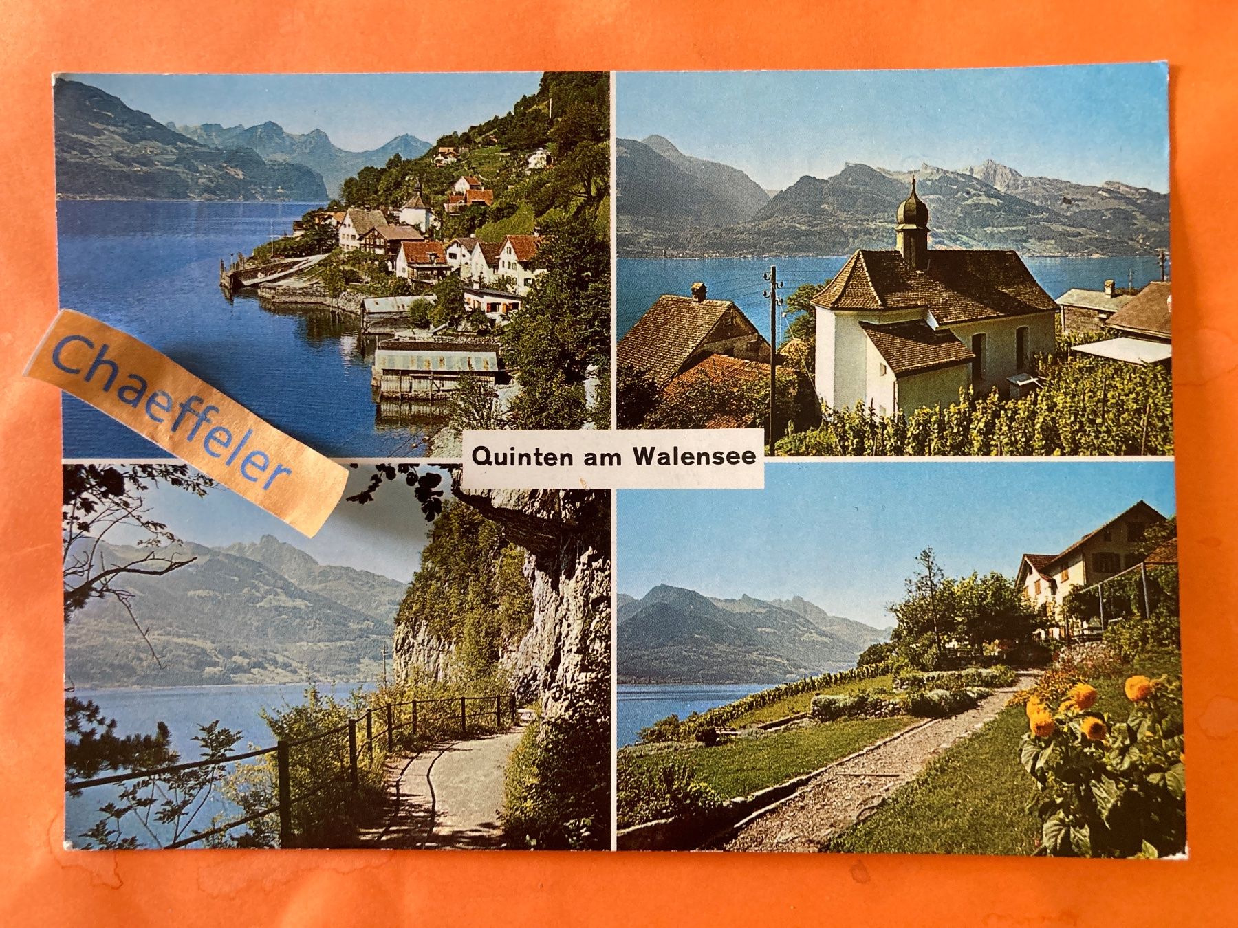Cartoline postali: 1967 Quinten am Walensee – Usato da Zürich venduto da Chaeffeler