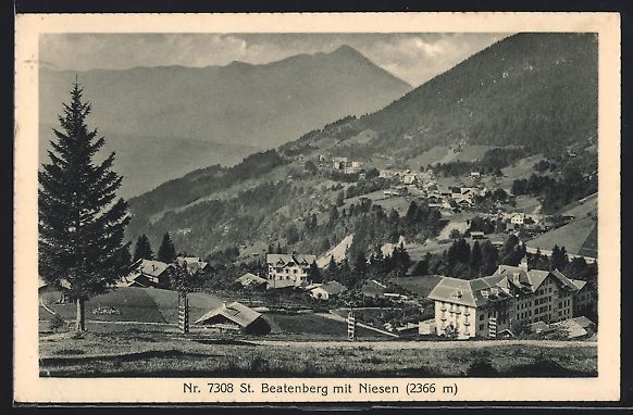 Cartoline postali: St. Beatenberg, Gesamtansicht mit Niesen – Usato da Berlin venduto da bartko-reher