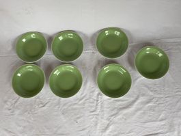 Rössler assiette soupe vert Suppenteller grün Rössler 