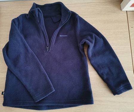 Fleece Jacke Decathlon, Gr. 92/98, dunkelblau 