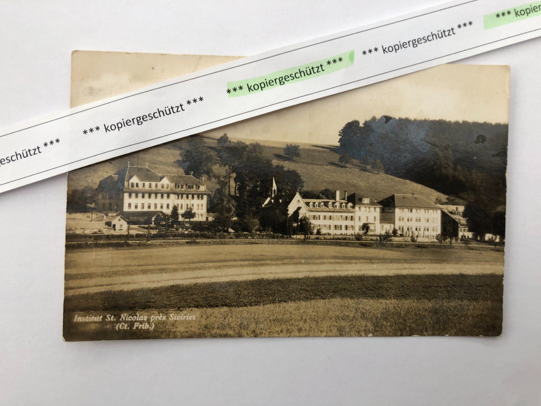 Ansichtskarten: Institut St.Nicolas Siviriez aK – Gebraucht aus Hefenhofen von Bierinder