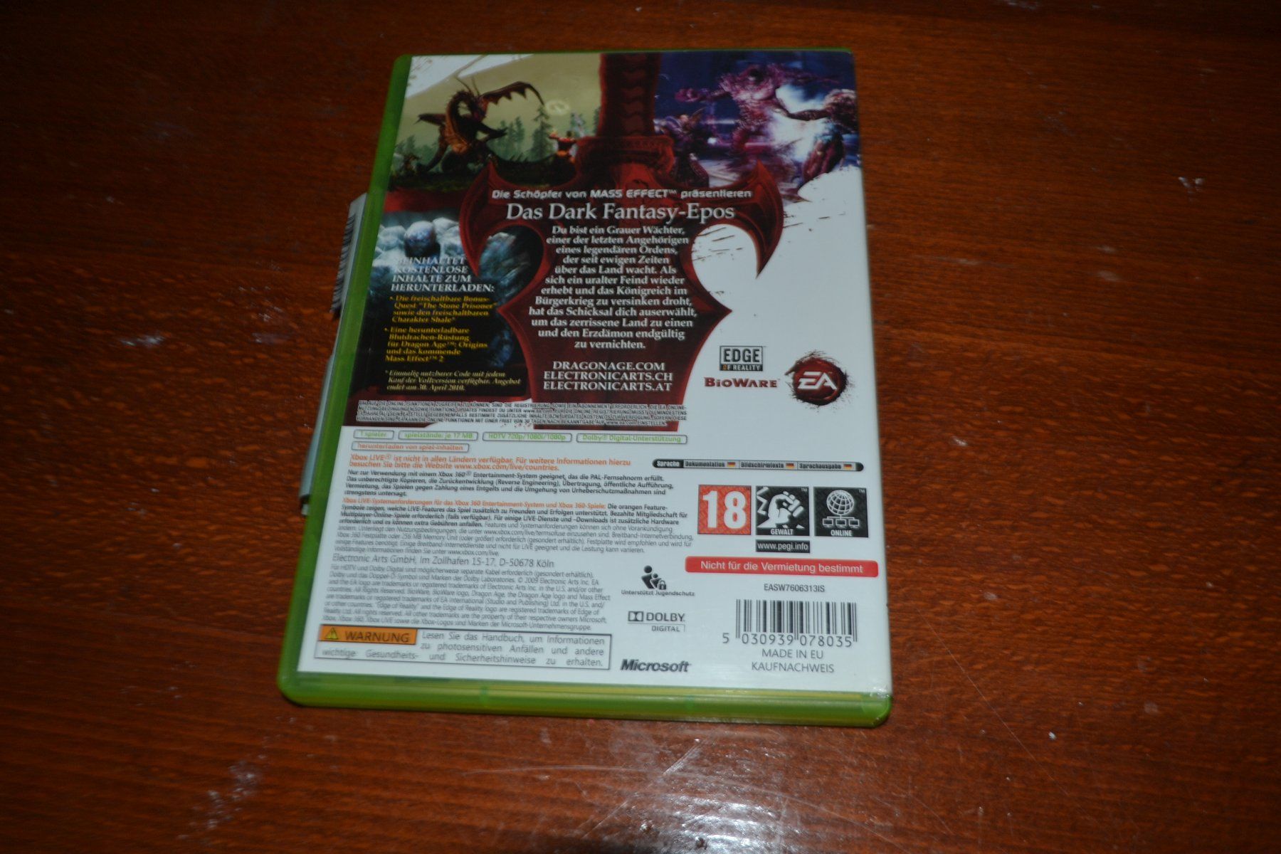 Spiele: XBOX 360 Dragon Age: origins – Gebraucht aus Laupen ZH von chefdom 1