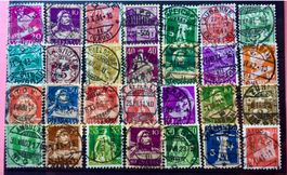 Alt Lot CH Briefmarken mit Vollstempel     