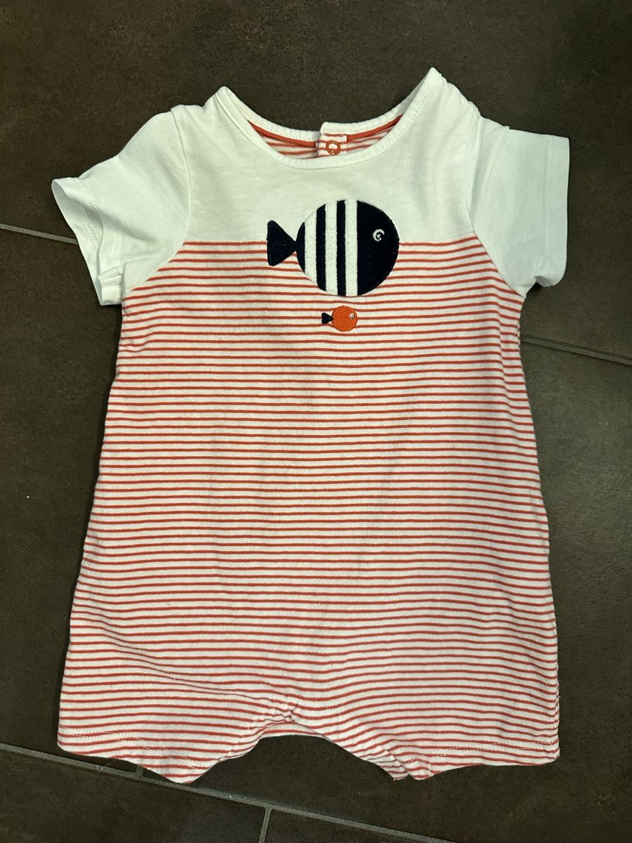 Pagliaccetti: Kurzarm Strampler /Onesie  von Obaibi, Gr 6 Mt – Usato da Zürich venduto da Freudefant