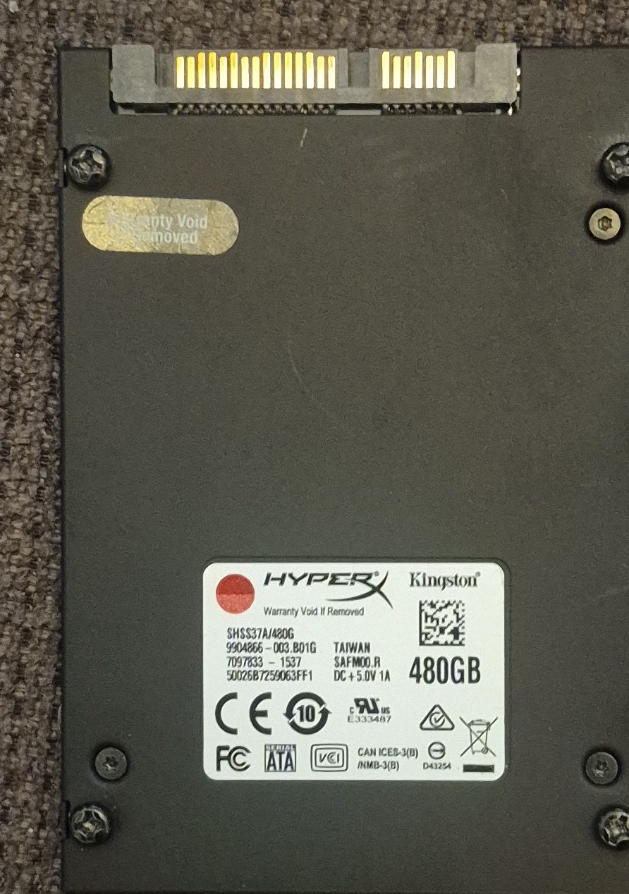 Hyperx Dischi rigidi: SSD Kingston HyperX Savage 480 Go disque interne – Usato da Genève venduto da Gigs007 1