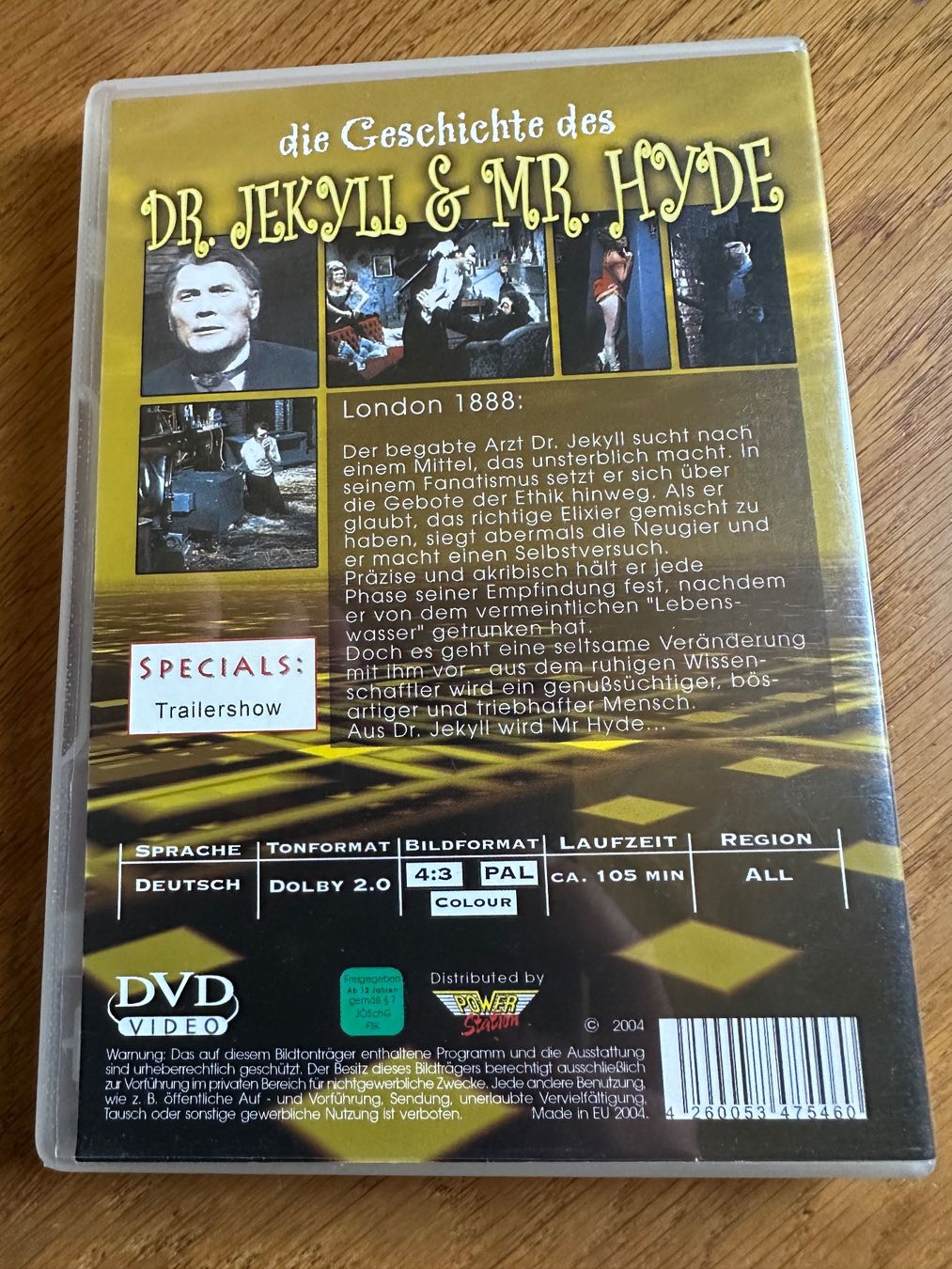 Tutti i DVDs: Die Geschichte des Dr. Jekyll & Mr. Hyde dvd – Usato da Benken ZH venduto da Audi-erich 1