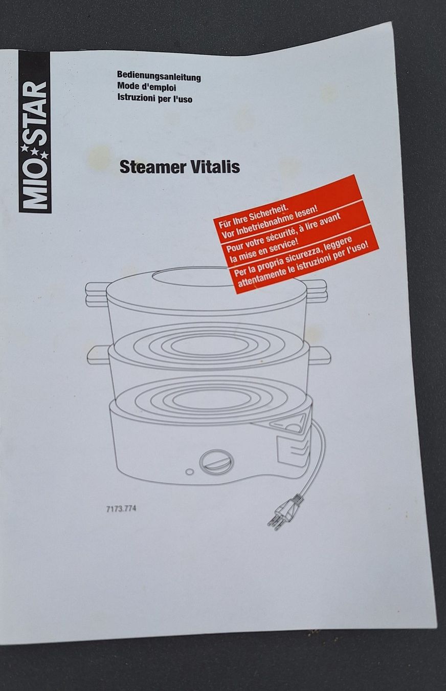 Mio Star Elettrodomestici da cucina: Steamer VITALIS MioStar – Usato da Mellingen venduto da formi17 1