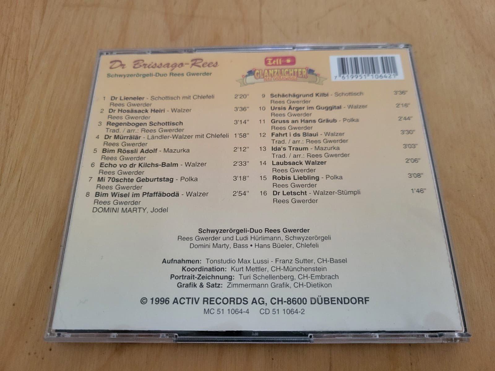 CDs: Dr Brissago-Rees Schwyzerörgeli-Duo Rees Gwerder – Gebraucht aus Urnäsch von Rteppich 1