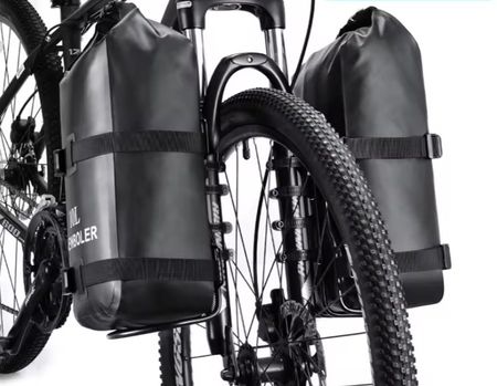 2er Set Pack Rolltop Wasserdichte Fahrradgabeltasche 10L