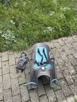 Hamax Fahrradkindersitz grau blau gebrauchter Zustand