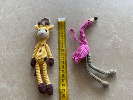 Verschiedene Schlüsselanhänger Amigurumi Preis pro Tier