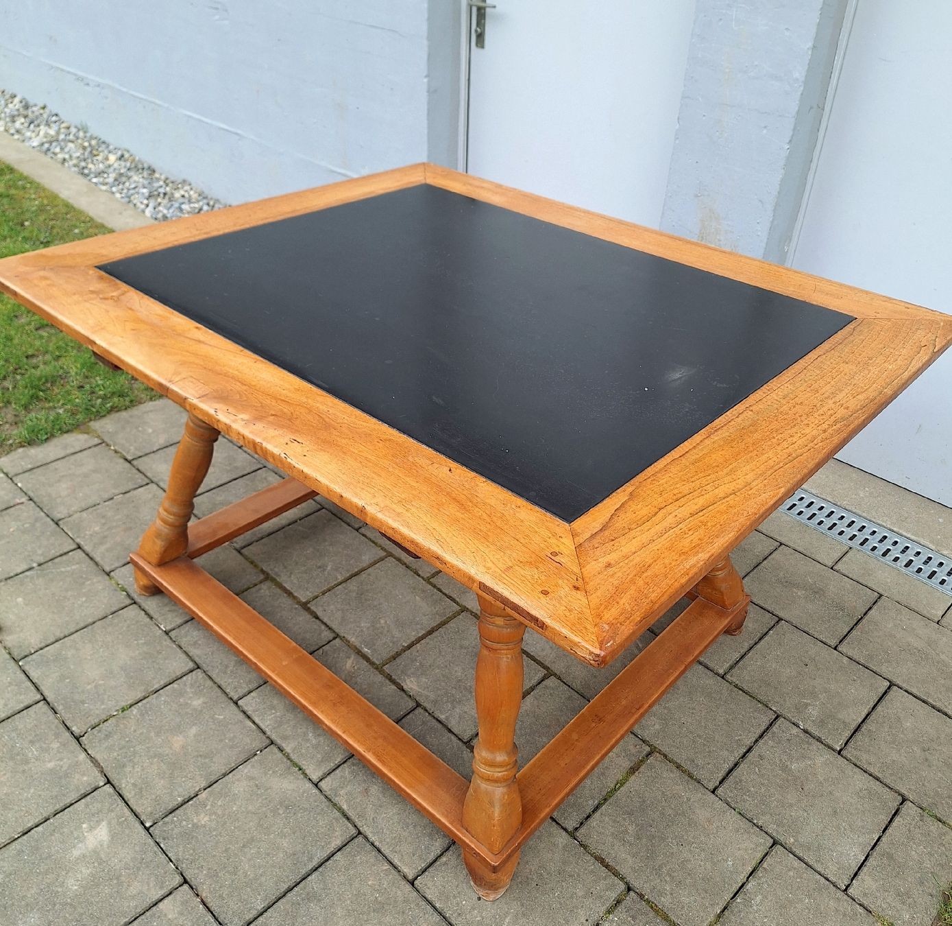 Tische: Antike Biedermeier Schiefertisch Barocker Stil  Nussbaum 19J – Gebraucht aus Fahrweid von SMILE.5 7