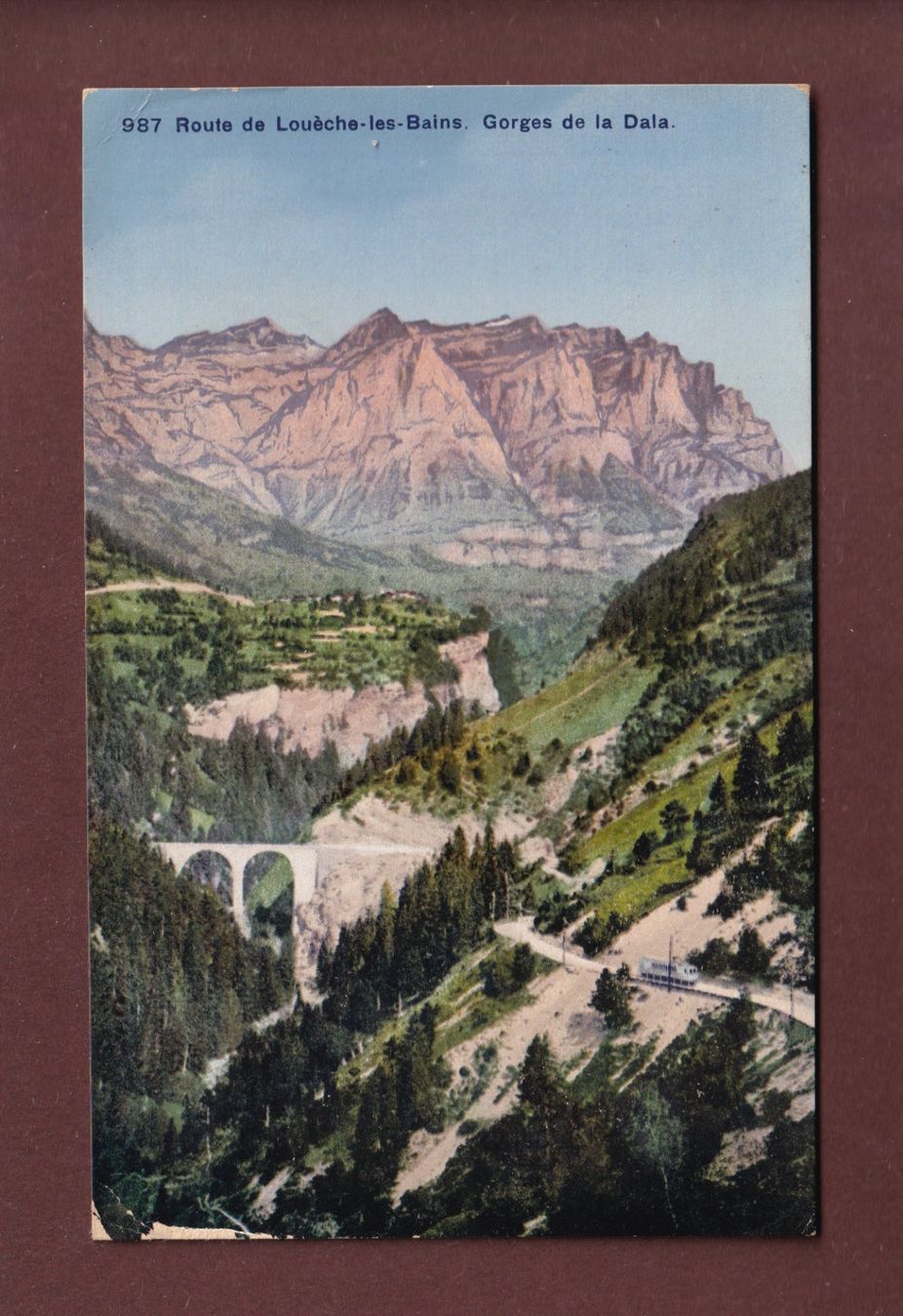 Cartoline postali: GORGES DE LA DALA – Usato da Pully venduto da nicecards