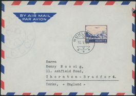 1950 - Flugpost - Brief - EF - nach GB - Mümliswil SO