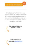 Gutschein Coop City 20 CHF