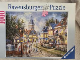 Puzzle Ravensburger village fleuri Bärenstadt 1000 pièces