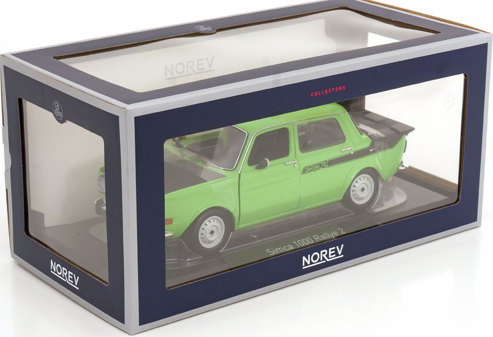 Simca Modellini d'auto: Simca 1000 Rallye 2 Phase II 1976-1978 hellgrün / matt- – Nuovo e nell'imballaggio originale da Gerlafingen venduto da espero88 9