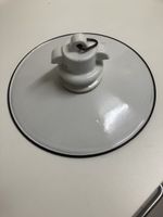 Antiker Lampe Emaille weiss