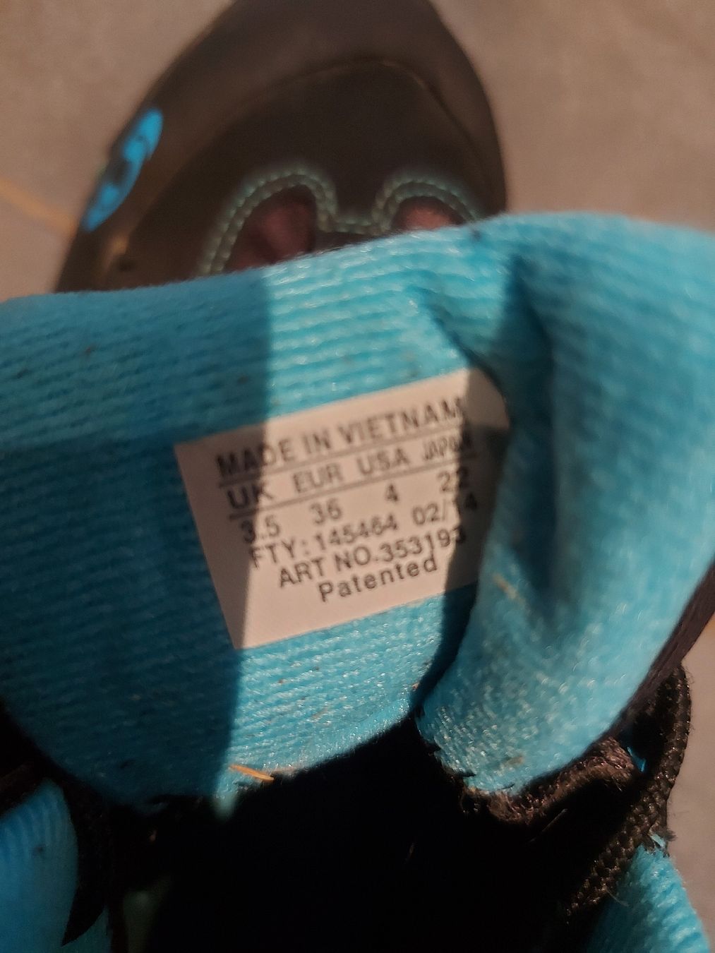 Salomon Scarpe da uomo: Salomon Wanderschuhe Gr. 36, Schwarz/Türkis – Usato da Trimbach venduto da Shanja99 1