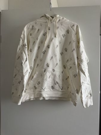 Kapuzenpullover em.GRACE beige mit Muster Grösse L