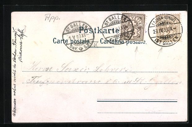 Cartoline postali: Appenzell a. R., Landsgemeinde, Regierun – Usato da Berlin venduto da bartko-reher 1