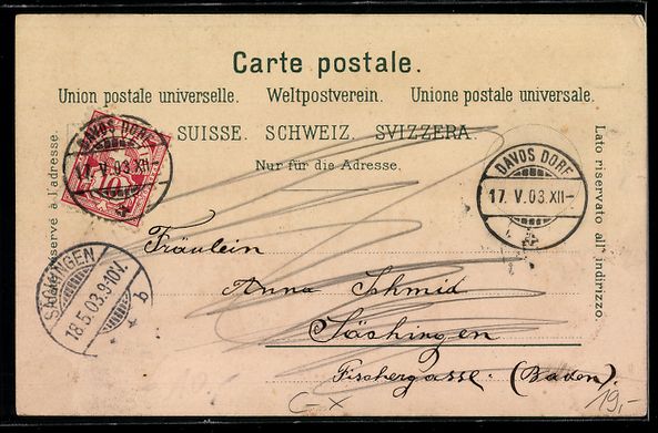 Cartoline postali: Litho Davos, Personen auf der Eisbahn im – Usato da Berlin venduto da bartko-reher 1