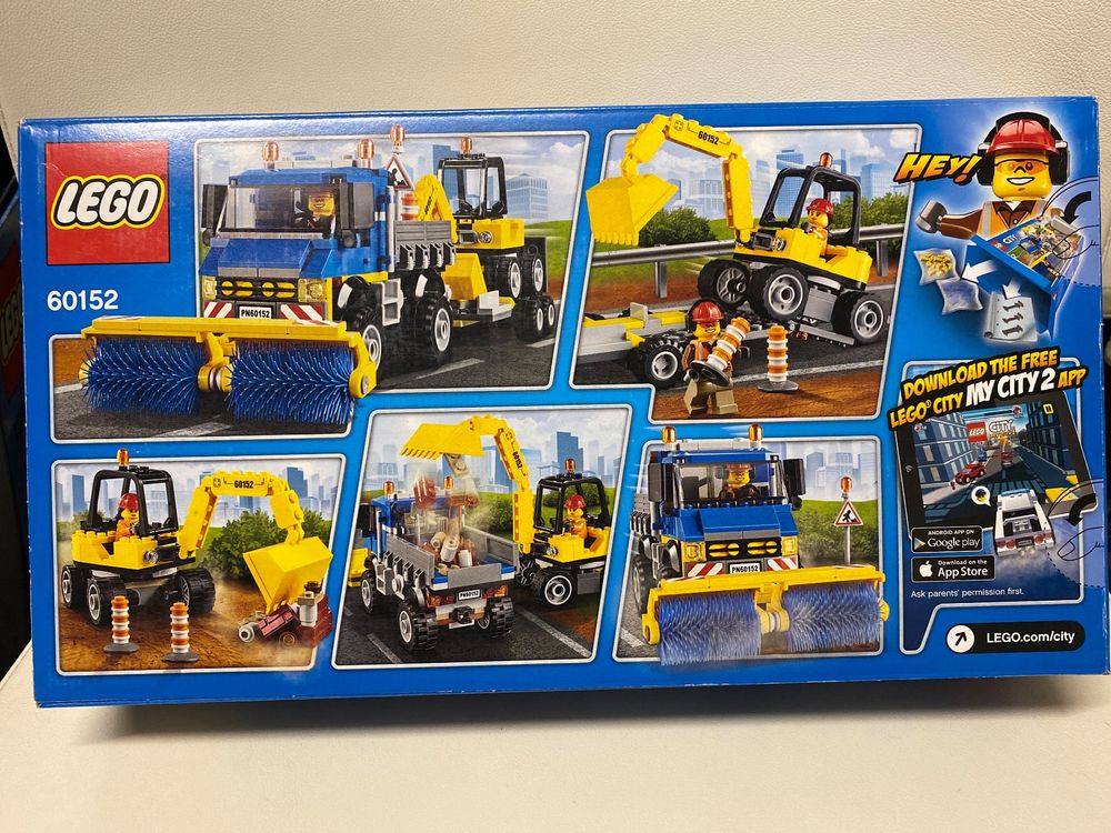 Lego sweeper and excavator hot sale